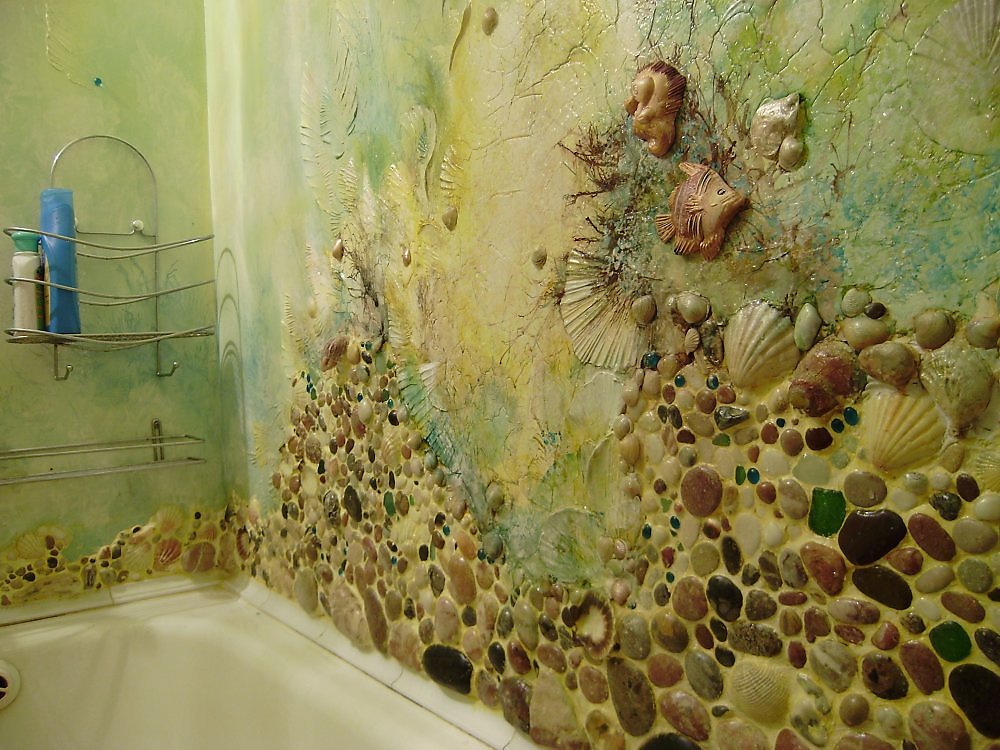 Небанальные способы украшения стен в ванной комнате - sauna-chelyabinsk.ru