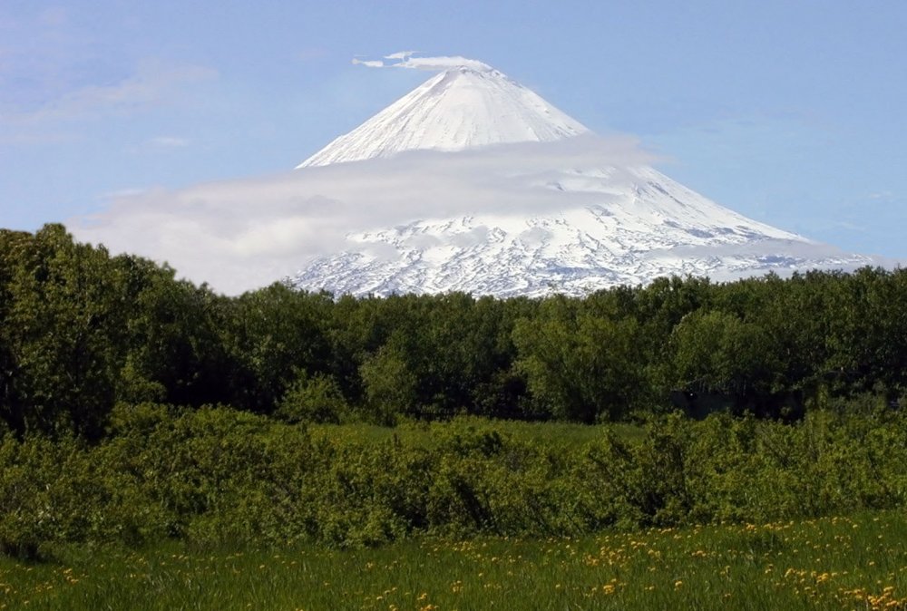 Спящая красавица вулкан на камчатке фото