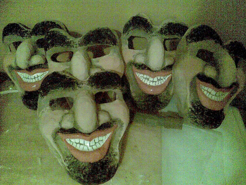 Папье маше маска «Удивление», хеллоуин, ужасы, карнавальная