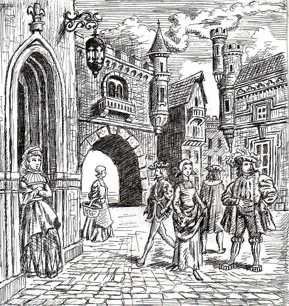 Рисуночек «средневековый город»