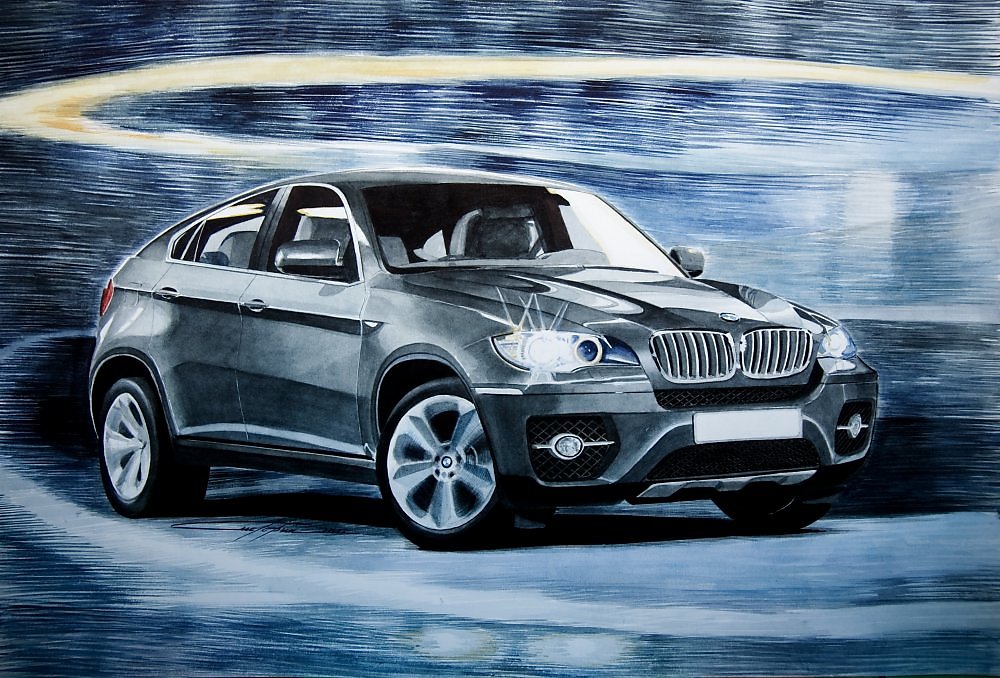 Как нарисовать bmw x6