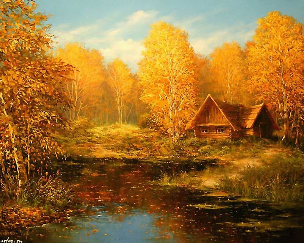 Осень в живописи Михаил Иваненко