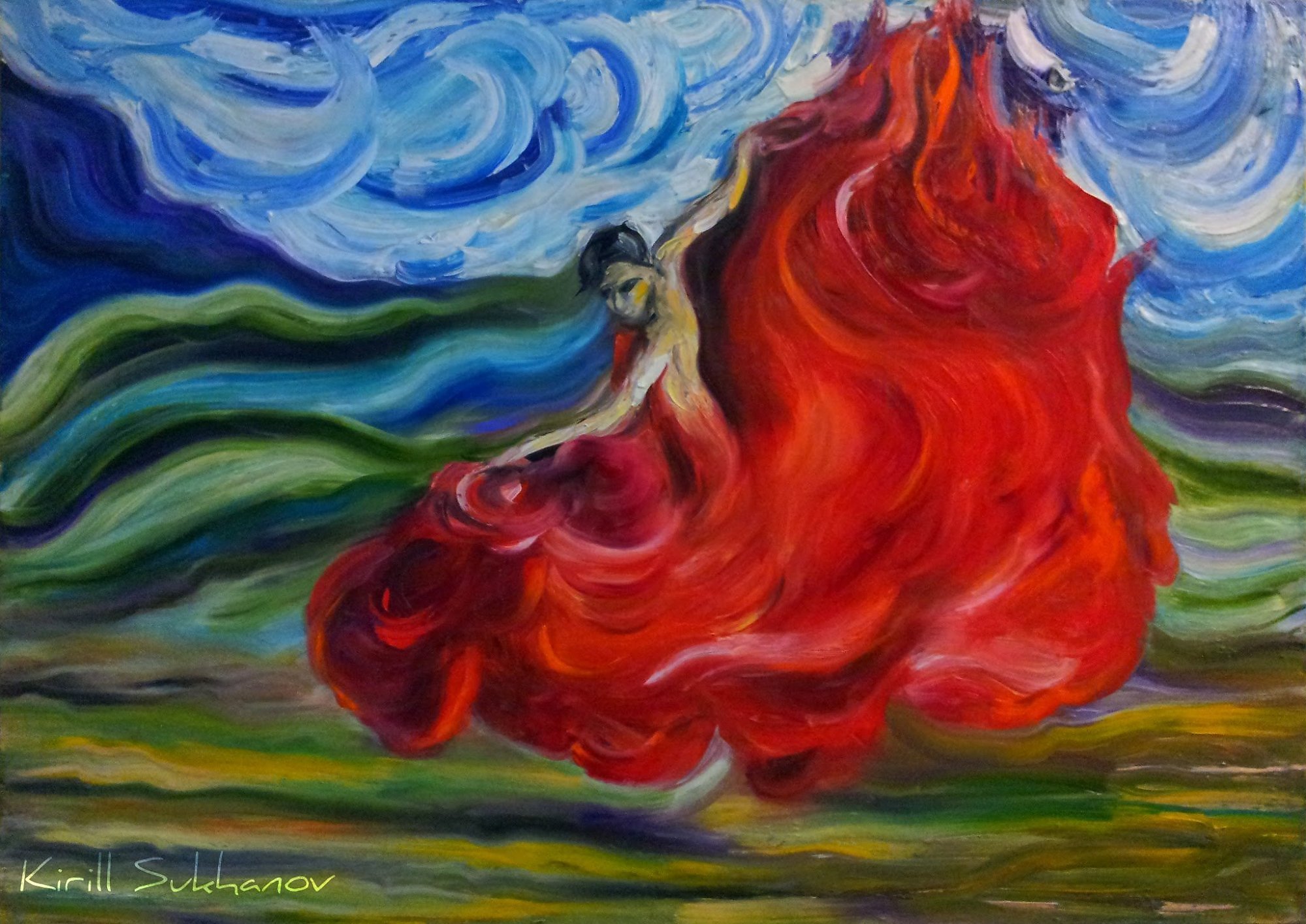 Огненный танец картина