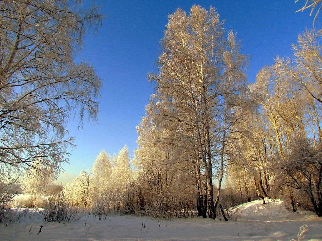 Зимний Уральский пейзаж