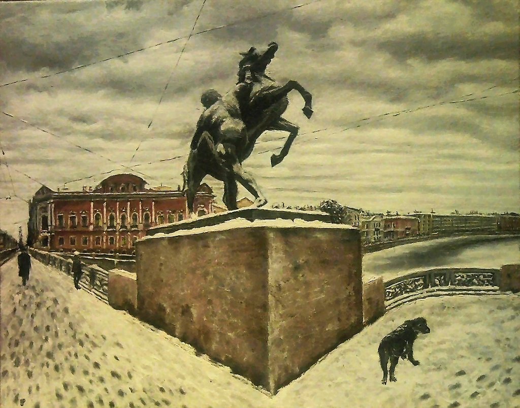 Аничков мост рисунок