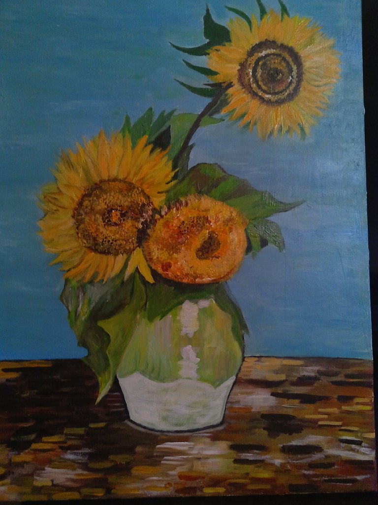 Кто нарисовал картину sunflowers