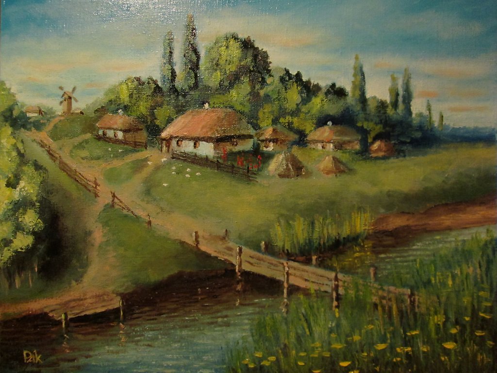 Рисунок казачий хутор