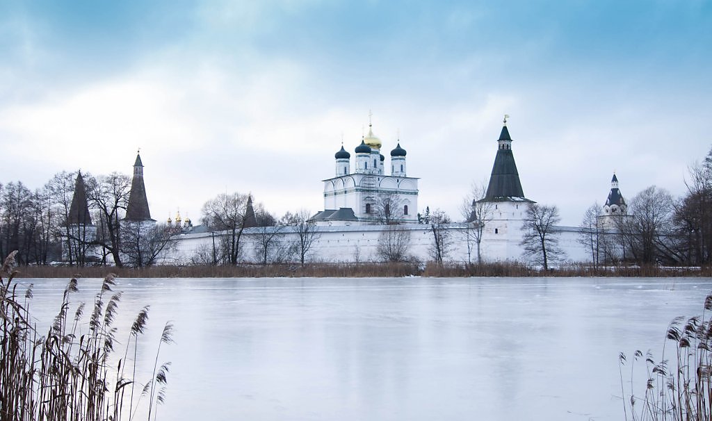 Акварель Иосифо Волоцкий монастырь