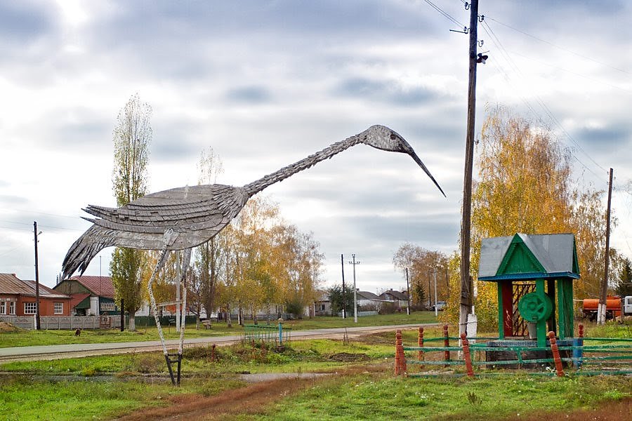 Журавль в колодце фото