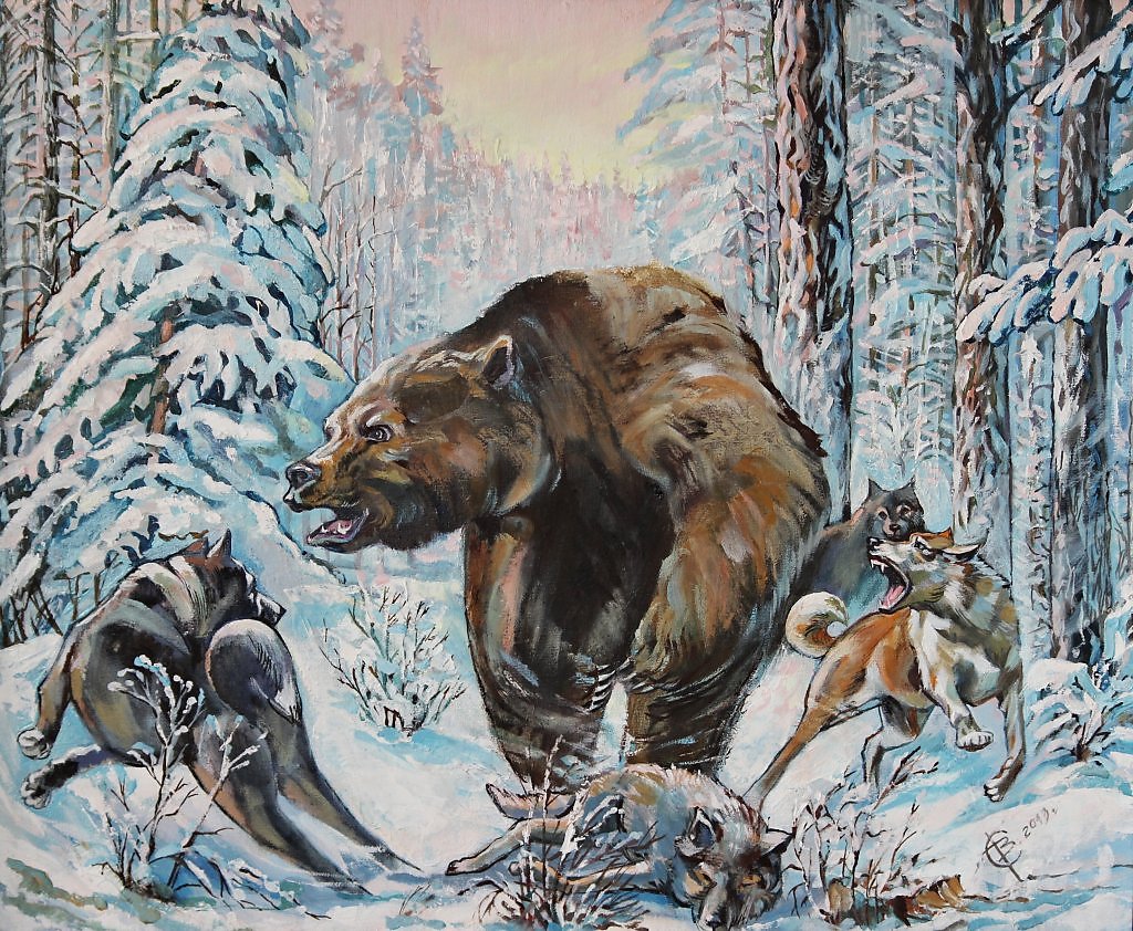 Лось кабан и волк. Данчурова охота на кабана. Картина охота. Охота на медведя картина.