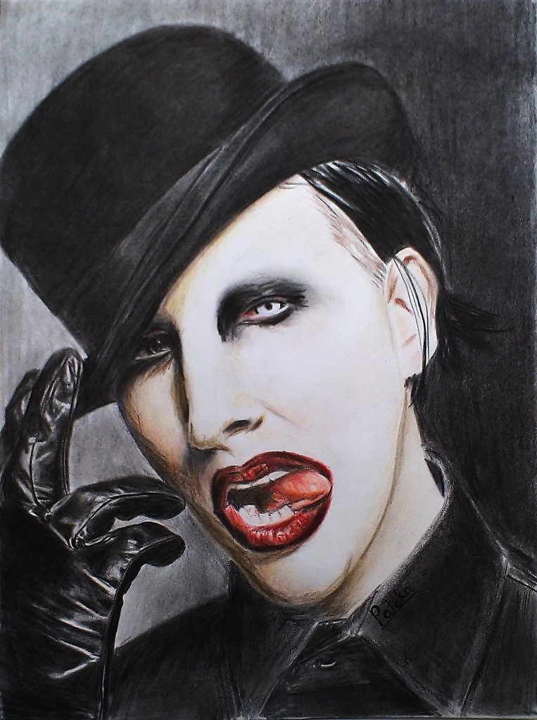 Marilyn manson рисунки