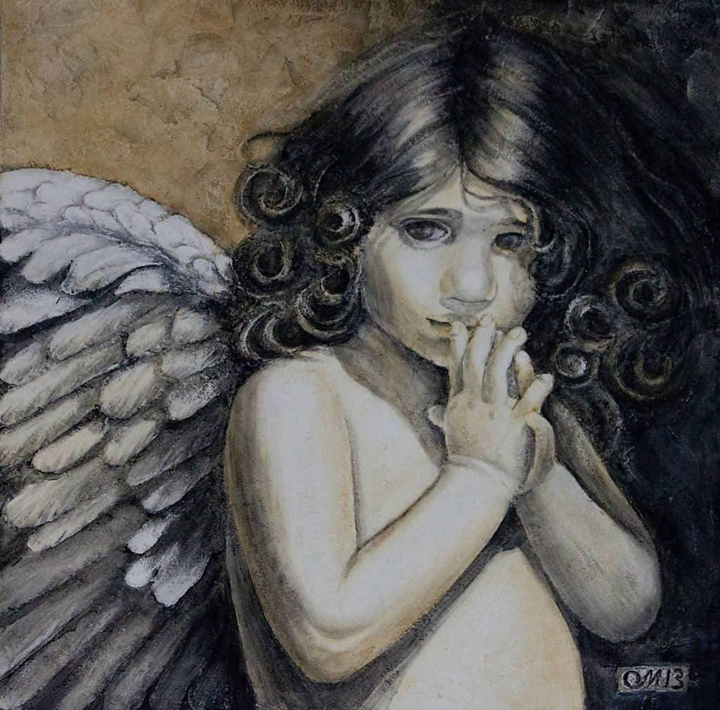 Живопись портрет ангела