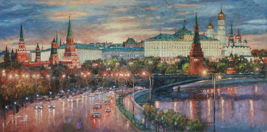 Картина города москва. Разживин Московский Кремль. Художник и Разживин Москва-Сити. Живопись мастехин ..Канашовская Орлова ...Москва - река, Кремль.... Художник Игорь Разживин вид на Кремль.