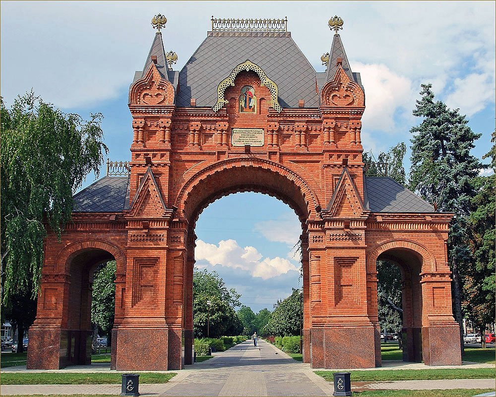 Триумфальная арка царские ворота Краснодар