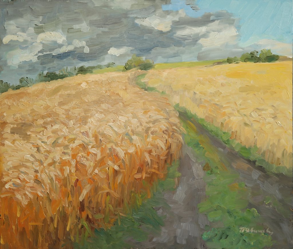 Левитан пшеничное поле