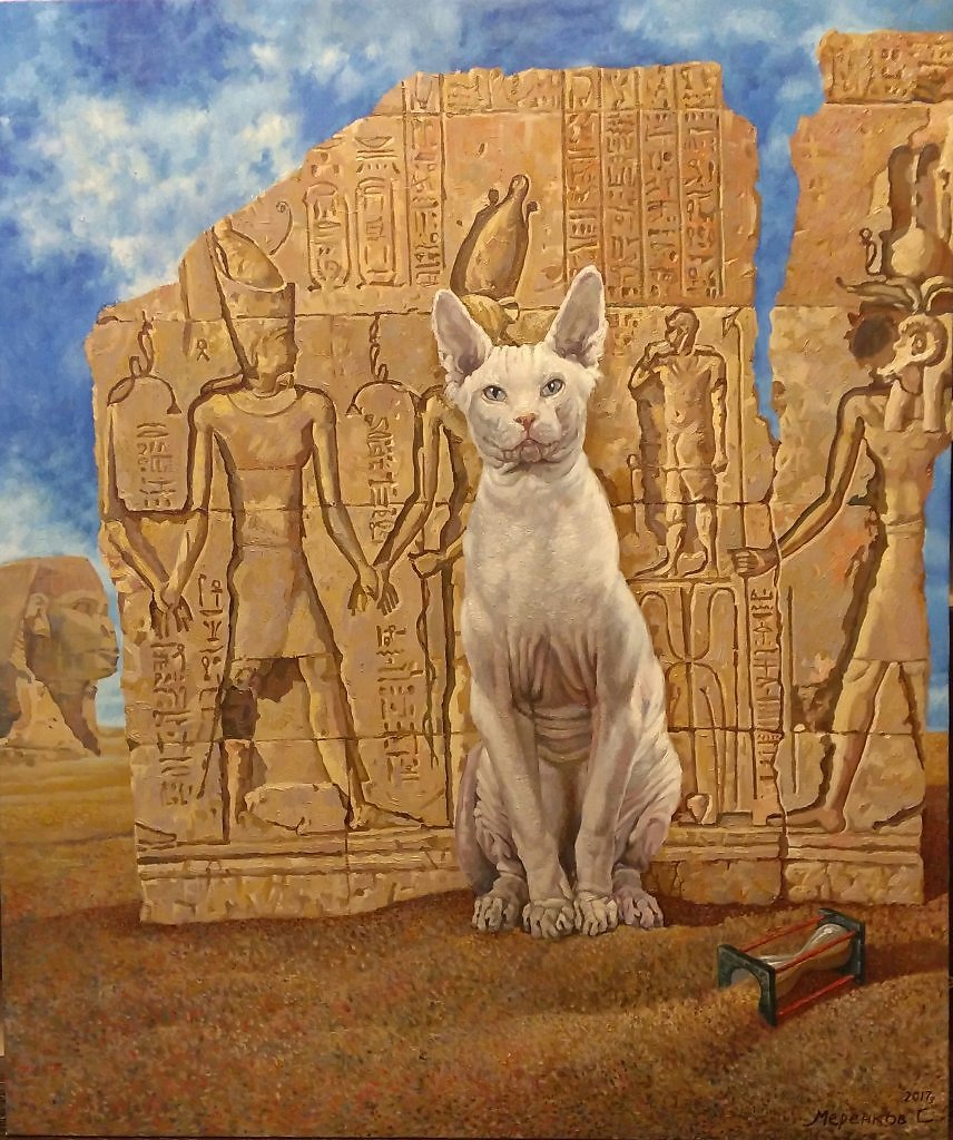 Сфинкс Египет Кошка