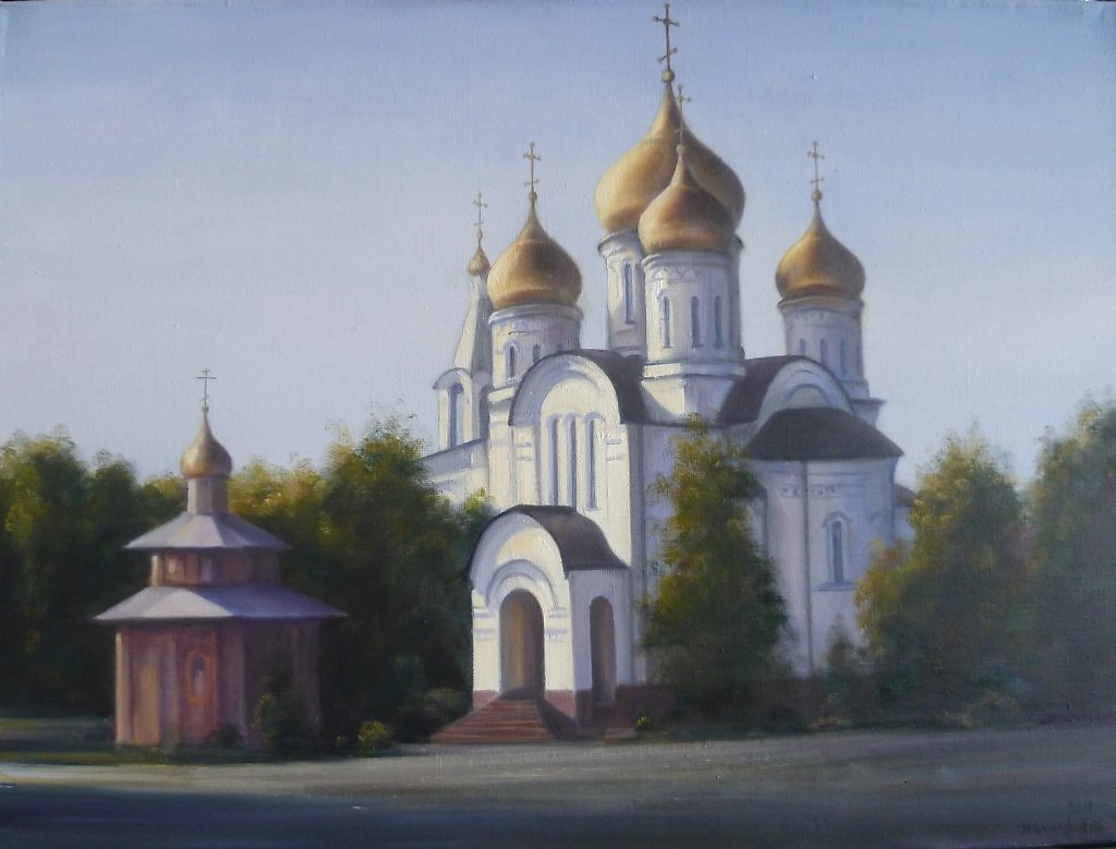 Храм Сергия Радонежского картина