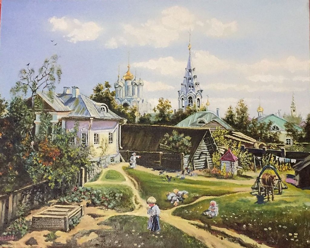 Московский дворик картина. Поленов Московский дворик 1878. Василий Дмитриевич Поленов Московский дворик. Поленов Московский дворик Третьяковская галерея. Картина Василия Поленова Московский дворик.