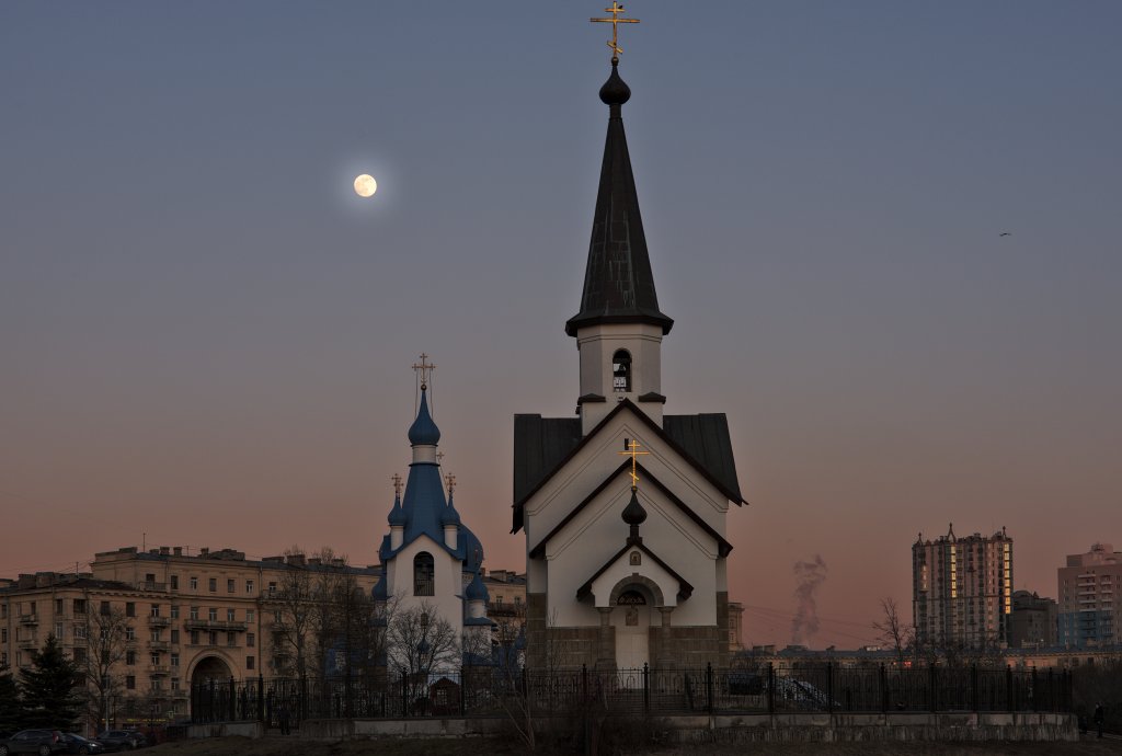 Храм Георгия Победоносца зимой